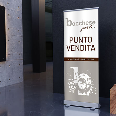 Grafica roll-up per interno