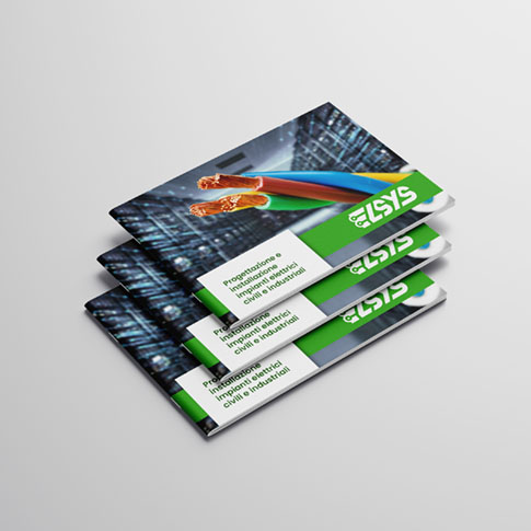 Esempio mockup brochure logo