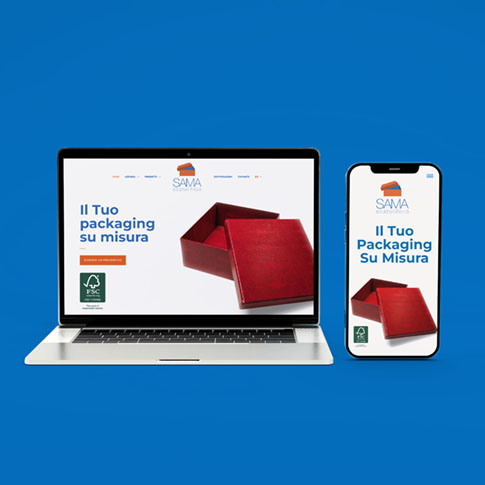 mockup sito web vetrina