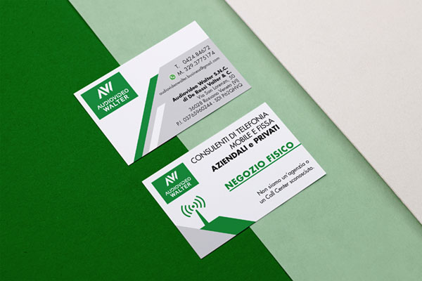 biglietto da visita per azienda che vende elettrodomestici