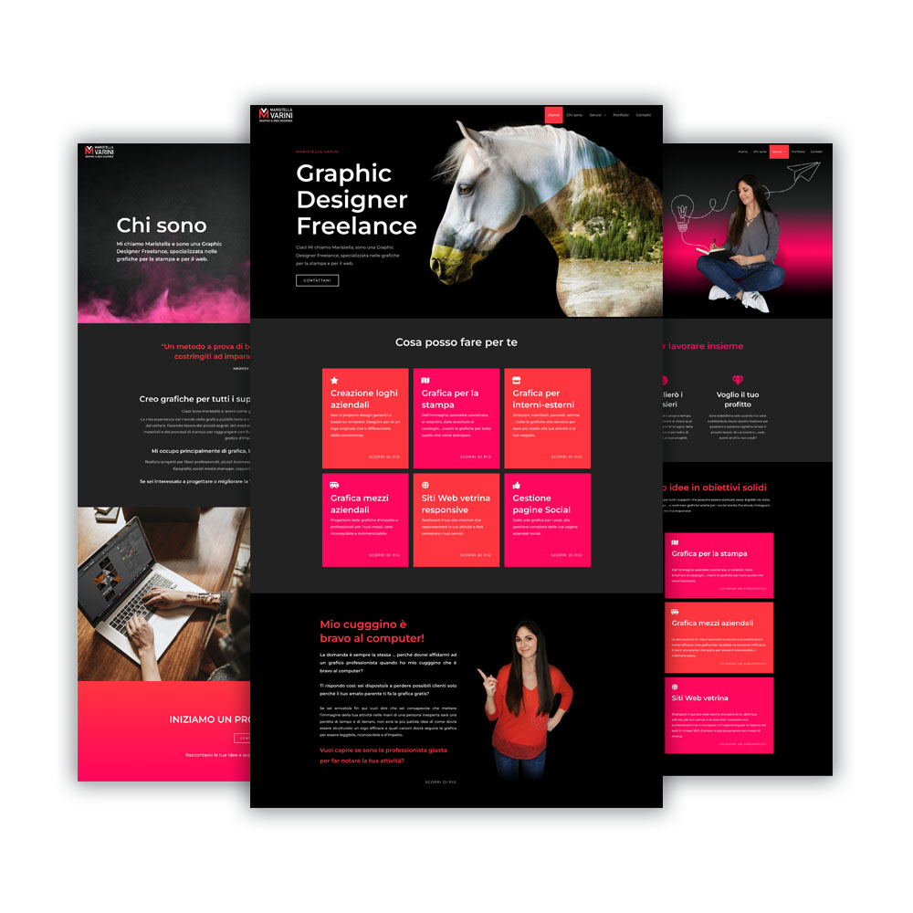 esempio di sito vetrina multipagina