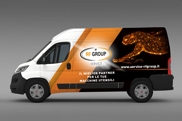 car wrapping furgone per azienda del settore metalmeccanico
